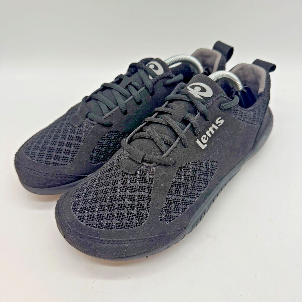 Lems Primal 2 Shoes Women's US 9 EUR 40 Black Mesh Minimalist Barefoot Sneakers
